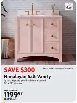 Home Hardware Himalayan Salt Vanity offer