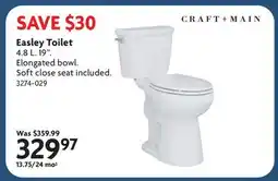 Home Hardware Easley Toilet offer