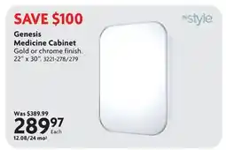 Home Hardware Genesis Medicine Cabinet offer