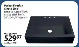Home Hardware Parker Fireclay Single Sink offer