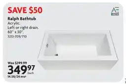 Home Hardware Ralph Bathtub offer