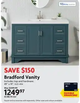 Home Hardware Bradford Vanity offer
