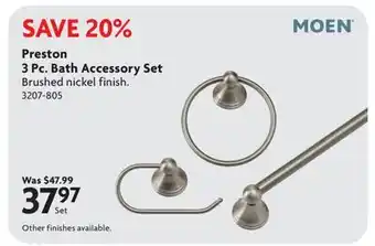 Home Hardware Preston 3 Pc. Bath Accessory Set offer
