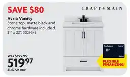 Home Hardware Avria Vanity offer