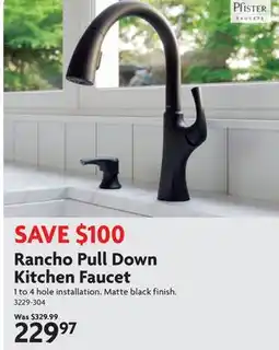 Home Hardware Rancho Pull Down Kitchen Faucet offer