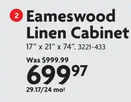 Home Hardware Eameswood Linen Cabinet offer