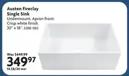 Home Hardware Austen Fireclay Single Sink offer