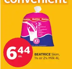 Rexall BEATRICE Skim, 1% or 2% Milk offer