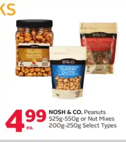Rexall NOSH & CO. Peanuts 525g-550g or Nut Mixes 200g-250g offer