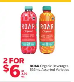 Rexall ROAR Organic Beverages offer