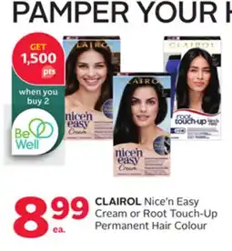 Rexall CLAIROL Nice'n Easy Cream or Root Touch-Up Permanent Hair Colour offer