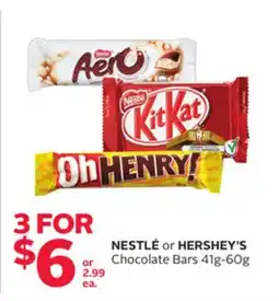 Rexall NESTLÉ or HERSHEY'S Chocolate Bars offer