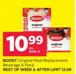 Rexall BOOST Original Meal Replacement Beverage 6-Pack offer