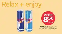 Rexall RED BULL Energy Drinks offer