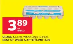 Rexall GRADE A Large White Eggs offer