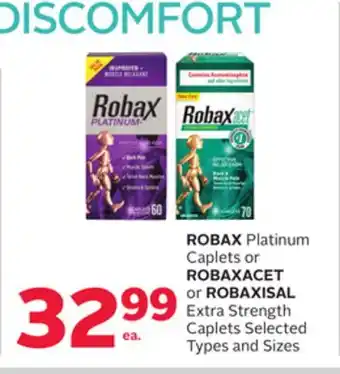 Rexall ROBAX Platinum Caplets or ROBAXACET or ROBAXISAL Extra Strength Caplets offer