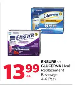 Rexall ENSURE or GLUCERNA Meal Replacement Beverage offer
