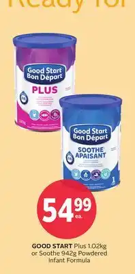 Rexall GOOD START Plus 1.02kg or Soothe 942g Powdered Infant Formula offer