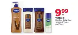 Rexall VASELINE Hand or Body Care offer