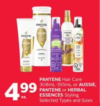 Rexall PANTENE Hair Care 308ML-355mL or AUSSIE, PANTENE or HERBAL ESSENCES Styling offer