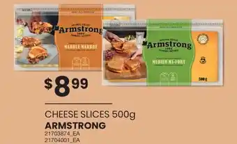 Wholesale Club ARMSTRONG CHEESE SLICES offer