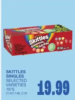 Wholesale Club SKITTLES SINGLES offer