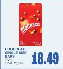 Wholesale Club CHOCOLATE SINGLE SIZE BARS offer