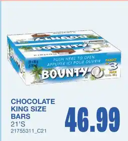 Wholesale Club CHOCOLATE KING SIZE BARS offer