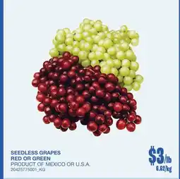 Wholesale Club SEEDLESS GRAPES RED OR GREEN offer