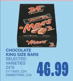 Wholesale Club CHOCOLATE KING SIZE BARS offer