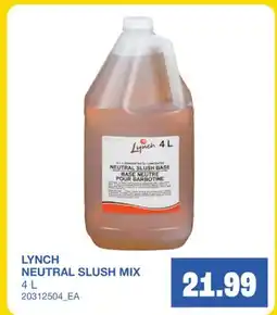 Wholesale Club LYNCH NEUTRAL SLUSH MIX offer