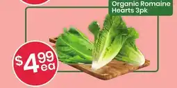 Healthy Planet Organic Romaine Hearts offer