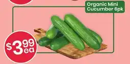 Healthy Planet Organic Mini Cucumber offer
