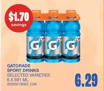 Wholesale Club GATORADE SPORT DRINKS offer