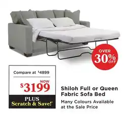 La Z Boy Shiloh Full or Queen Fabric Sofa Bed offer