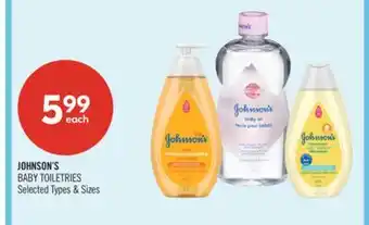 Shoppers Drug Mart JOHNSON'S BABY TOILETRIES offer