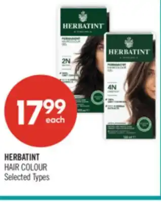 Shoppers Drug Mart HERBATINT HAIR COLOUR offer
