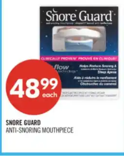 Shoppers Drug Mart SNORE GUARD ANTI-SNORING MOUTHPIECE offer
