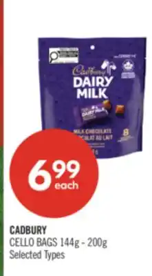Shoppers Drug Mart CADBURY CELLO BAGS offer