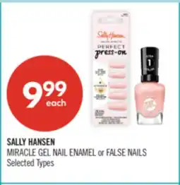 Shoppers Drug Mart SALLY HANSEN MIRACLE GEL NAIL ENAMEL or FALSE NAILS offer