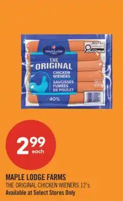 Shoppers Drug Mart MAPLE LODGE FARMS THE ORIGINAL CHICKEN WIENERS 12's offer
