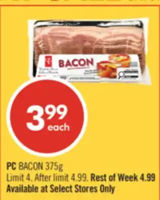 Shoppers Drug Mart PC BACON offer