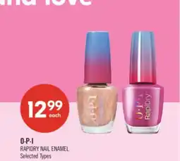 Shoppers Drug Mart O∙P∙I RAPIDRY NAIL ENAMEL offer