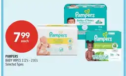 Shoppers Drug Mart PAMPERS BABY WIPES 112's - 216's offer