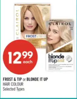 Shoppers Drug Mart FROST & TIP or BLONDE IT UP HAIR COLOUR offer