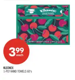 Shoppers Drug Mart KLEENEX 1-PLY HAND TOWELS 60's offer