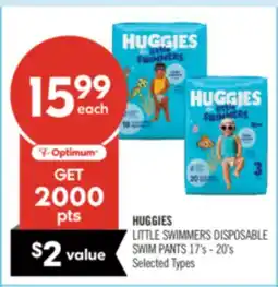 Shoppers Drug Mart HUGGIES LITTLE SWIMMERS DISPOSABLE SWIM PANTS offer