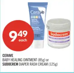 Shoppers Drug Mart CERAVE BABY HEALING OINTMENT (85g) or SUDOCREM DIAPER RASH CREAM (125g) offer