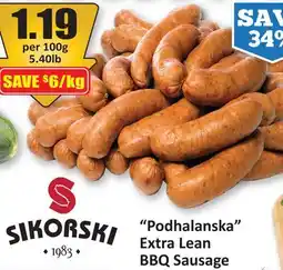 Starsky Sikorski Podhalanska Extra Lean BBQ Sausage offer