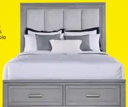 Leon's Silverstone 3-Piece Queen Storage Bed - Mist Grey offer